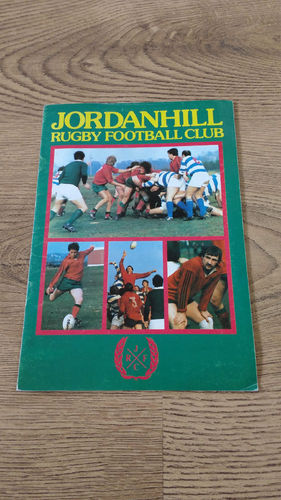 Jordanhill v Clarkston Nov 1983 Rugby Programme