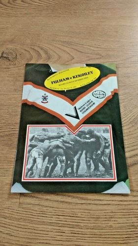 Fulham v Keighley Mar 1981 Rugby League Programme