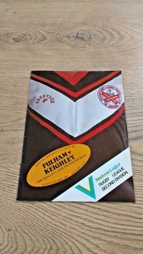 Fulham v Keighley Apr 1983 Rugby League Programme