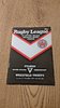 Fulham v Wakefield Trinity Nov 1984 Rugby League Programme