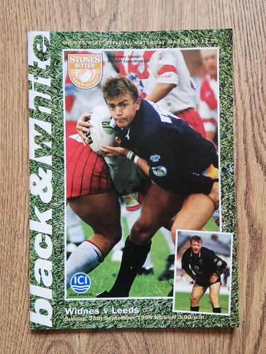Widnes v Leeds Sept 1994 Rugby League Programme