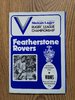 Featherstone v Widnes Dec 1983 Rugby League Programme