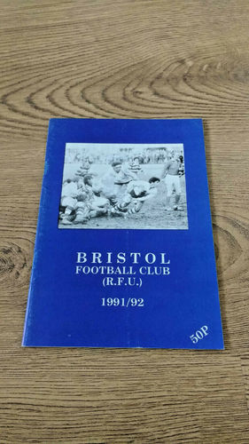 Bristol v Rugby Sept 1991 Rugby Programme