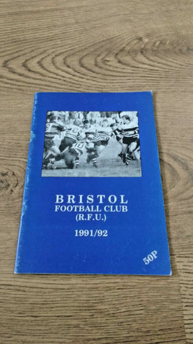 Bristol v Aberavon Jan 1992 Rugby Programme