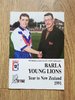 Great Britain Young Lions 1991 Rugby League Tour of New Zealand Brochure