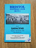 Bristol v Saracens Oct 1990 Rugby Programme