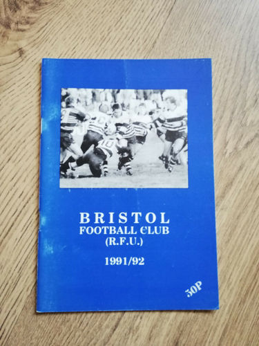 Bristol v Wasps Apr 1992 Rugby Programme
