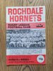 Rochdale v Widnes 1978 BBC2 Floodlit Trophy Semi-Final RL Programme
