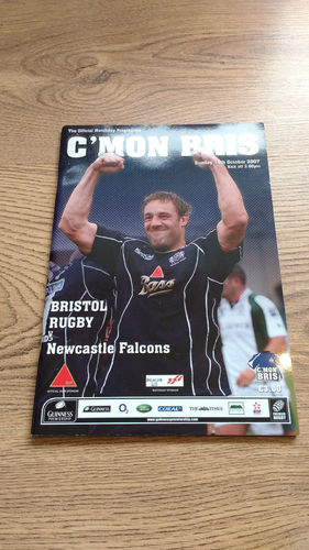 Bristol v Newcastle Falcons Oct 2007 Rugby Programme