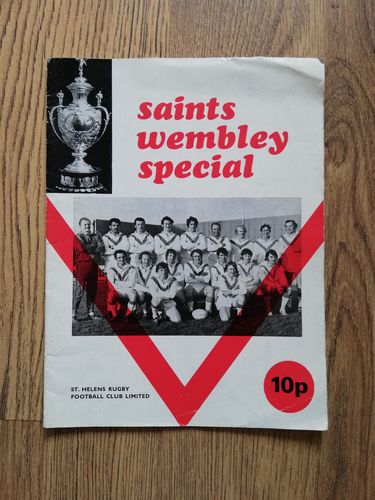 Saints Wembley Special -St Helens 1972 Challenge Cup Final Rugby League Brochure