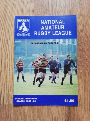 National Amateur Rugby League 1988-89 Official Brochure