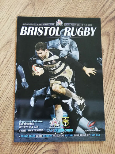 Bristol v Esher Jan 2012 Rugby Programme