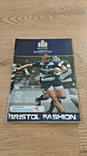 Bristol v Doncaster Dec 2012 Rugby Programme