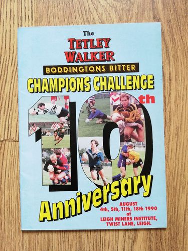 Champions Challenge Aug 1990 Amateur Rugby League Programme