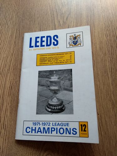 Leeds 1972-73 Supporters' Rugby League Handbook