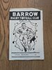 Barrow v St Helens Feb 1964 Rugby League Programme