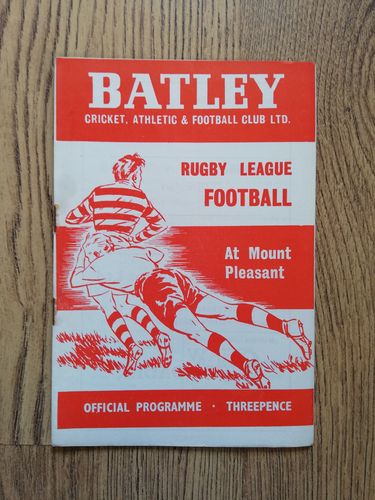 Batley v Castleford Feb 1964 Rugby League Programme
