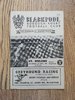 Blackpool Borough v St Helens Oct 1958 Rugby League Programme