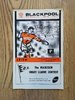Blackpool Borough v Leigh Nov 1963 RL Programme