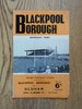 Blackpool Borough v Oldham Sept 1967 Rugby League Programme