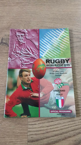 England v Italy 1995 Rugby World Cup Programme