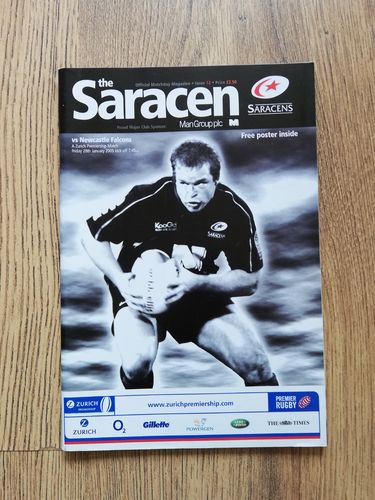 Saracens v Newcastle Falcons Jan 2005 Rugby Programme