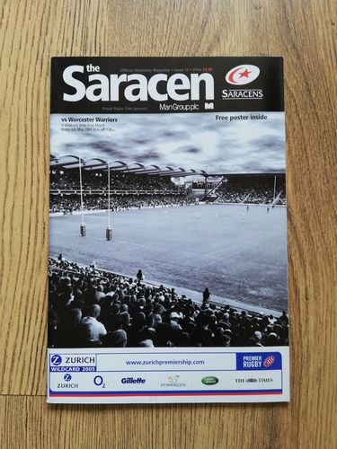 Saracens v Worcester Warriors May 2005 Wildcard Semi-Final Rugby Programme