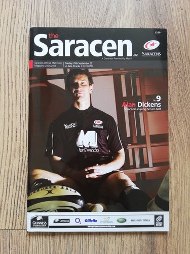 Saracens v Sale Sharks Sept 2005 Rugby Programme