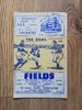 Doncaster v Wakefield Oct 1959 Rugby League Programme
