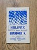 Halifax v Bradford Northern Dec 1966 Rugby League Programme