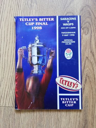 Saracens v Wasps May 1998 Tetleys Bitter Cup Final Rugby Programme