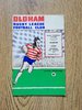Oldham v Leigh Aug 1967 Lancashire Cup Rugby League Programme