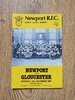 Newport v Gloucester Dec 1987 Rugby Programme