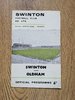 Swinton v Oldham Sept 1967 Lancashire Cup RL Programme