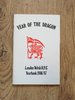 ' Year of the Dragon ' London Welsh 1986-87 Yearbook