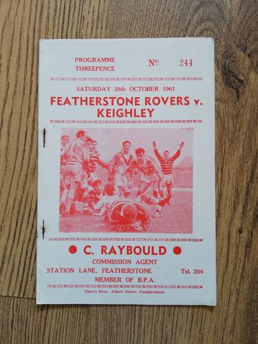 Featherstone v Keighley Oct 1961 Rugby League Programme