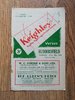 Keighley v Huddersfield Aug 1954 Rugby League Programme