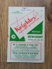 Keighley v Dewsbury Sept 1955 Rugby League Programme