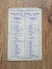 Probables v Possibles Dec 1949 England Trial Rugby Programme