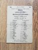 Lancashire v Gloucestershire Apr 1947 County Championship Final Rugby Programme