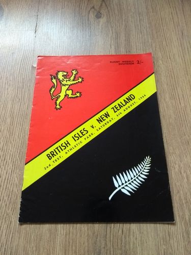 New Zealand v British Lions 2nd Test 1966 Rugby Programme