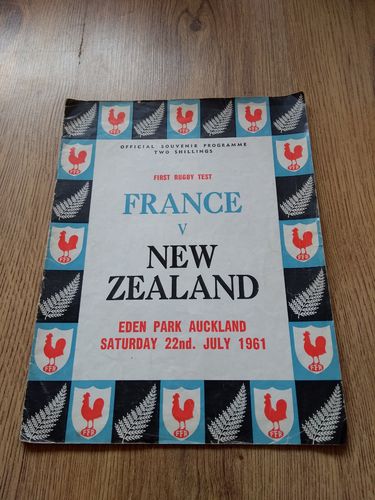 New Zealand v France 1st Test 1961 Rugby Programme