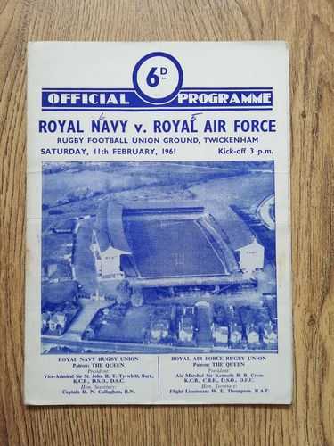 Royal Navy v Royal Air Force Feb 1961