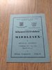 Gloucestershire v Middlesex 1949 County Semi-Final Replay Rugby Programme