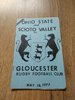 Ohio State & Scioto Valley v Gloucester May 1977 Rugby Programme