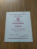 Gloucestershire v Cornwall Nov 1968 Rugby Programme