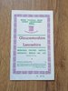 Gloucestershire v Lancashire 1973 County Championship Final Rugby Programme