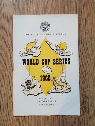 Great Britain v New Zealand Sept 1960 World Cup Series Rugby League Programme