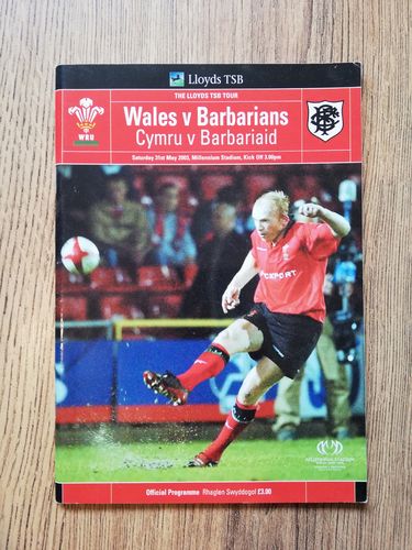 Wales v Barbarians May 2003 Rugby Programme