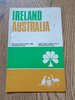 Ireland v Australia Oct 1968